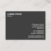 Carte De Visite Oie de laitier inquise (Dos)