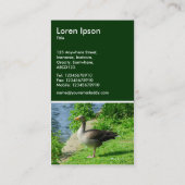 Carte De Visite Oie de laitier - Vert foncé (Dos)