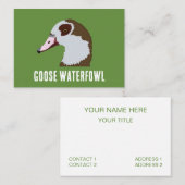 Carte De Visite Oie sauvagine (Devant / Derrière)