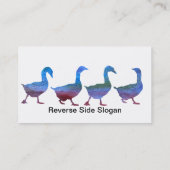 Carte De Visite Oies de Colorwashed (Dos)