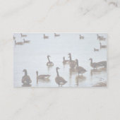 Carte De Visite Oies du Canada à un secteur de marécage de l'Ohio (Dos)