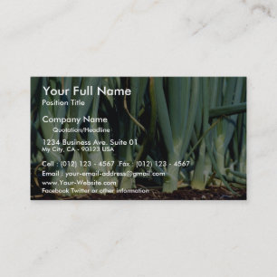 Carte De Visite Oignons, courbure grande, Ontario, Canada