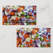 Carte De Visite Oignons et cloches (Devant / Derrière)