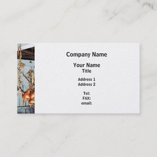 Carte De Visite Oignons - Finition Platine (Devant)
