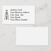 Carte De Visite Oil Derrick (Devant / Derrière)