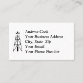 Carte De Visite Oil Derrick (Devant)
