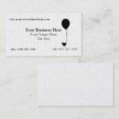 Carte De Visite Oiseau à ballons (Devant / Derrière)