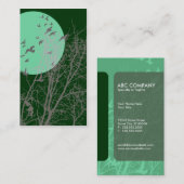 Carte De Visite oiseau à silhouette (Devant / Derrière)