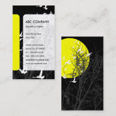 Carte De Visite oiseau à silhouette (Devant / Derrière)