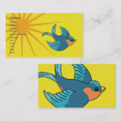 Carte De Visite Oiseau - affaires (Devant / Derrière)
