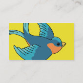 Carte De Visite Oiseau - affaires (Dos)
