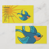Carte De Visite Oiseau - affaires (Devant / Derrière)