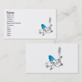 Carte De Visite Oiseau bleu ! (Devant / Derrière)