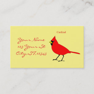 Carte De Visite Oiseau cardinal rouge Thunder_Cove