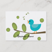 Carte De Visite Oiseau chanteur (Dos)