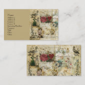 Carte De Visite Oiseau dans la main (Devant / Derrière)