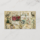 Carte De Visite Oiseau dans la main (Dos)