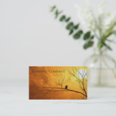 Carte De Visite Oiseau dans l'arbre (Debout devant)