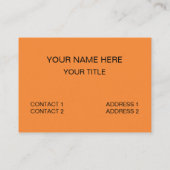 Carte De Visite Oiseau de mer Puffin Faune amusante (Dos)