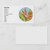 Carte De Visite Oiseau du paradis, (Devant / Derrière)