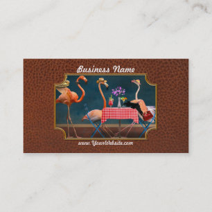 Carte De Visite Oiseau - Flamant - Tables à langer
