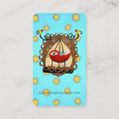Carte De Visite Oiseau rouge dans une cage (Dos)