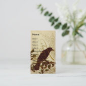 Carte De Visite Oiseau roux (Debout devant)