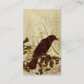 Carte De Visite Oiseau roux (Dos)