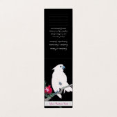 Carte De Visite Oiseau tropical de perroquet blanc Cool japonais (Extérieur déplié)