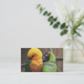 Carte De Visite Oiseaux affectueux (Debout devant)