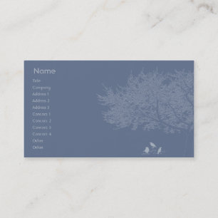 Carte De Visite Oiseaux bleus - affaires