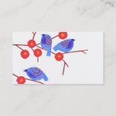 Carte De Visite Oiseaux bleus - customisés (Dos)