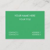 Carte De Visite Oiseaux colorés Colibri (Dos)