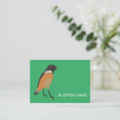 Carte De Visite Oiseaux Colorés Songbird (Debout devant)