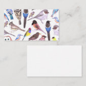 Carte De Visite Oiseaux d'Amérique - animaux de compagnie et oisea (Devant / Derrière)