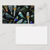 Carte De Visite Oiseaux d'Amérique - animaux de compagnie et oisea (Devant / Derrière)