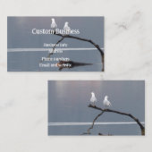 Carte De Visite Oiseaux de goéland sur mesure Eau Lac Faune Nature (Devant / Derrière)