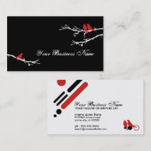 Carte De Visite oiseaux de mod (Devant / Derrière)