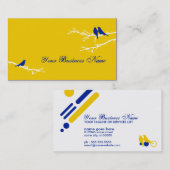 Carte De Visite oiseaux de mod (Devant / Derrière)