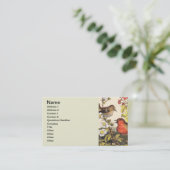 Carte De Visite Oiseaux de printemps Robin Oiseaux rouges (Debout devant)