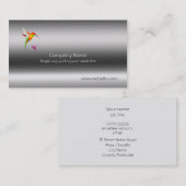 Carte De Visite Oiseaux de ronflement, stylisés sur le modèle de (Devant / Derrière)