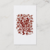 Carte De Visite Oiseaux de rouge de tba (Dos)