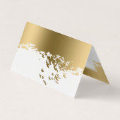 Carte De Visite Oiseaux d'or volant inspirants (Dos)