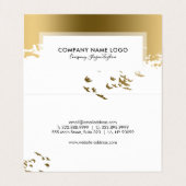 Carte De Visite Oiseaux d'or volant inspirants (Intérieur déplié)