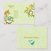 Carte De Visite Oiseaux d'un arbre (Devant / Derrière)