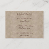 Carte De Visite Oiseaux et bateau de mer (Dos)