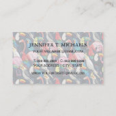 Carte De Visite Oiseaux exotiques (Dos)