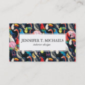 Carte De Visite Oiseaux exotiques (Devant)