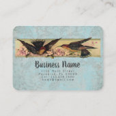 Carte De Visite Oiseaux - OPTIONS PAPIER, COULEUR ET TAILLE - Gran (Dos)