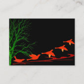 Carte De Visite Oiseaux rouges en vol - Customisé (Dos)